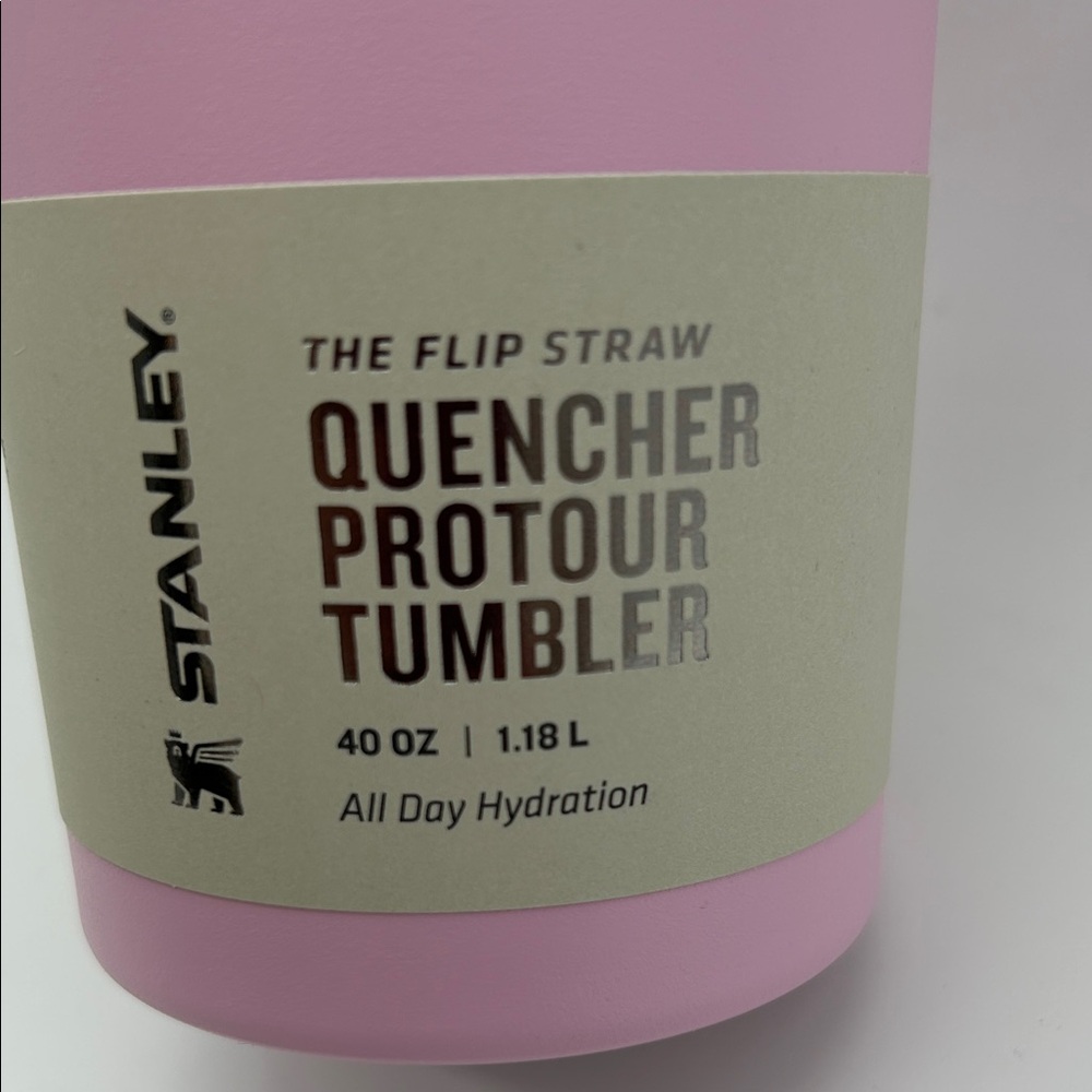 Stanley Pink Quencher Tumbler with Handle 40 oz - Picture 3 of 4
